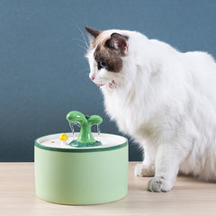 1/1.5L Electric Ceramic Cat Drinking Water Fountain For Cats Dogs Drinking Bowl Autoxic Cat Water Fountain Dispenser Pet Bowl