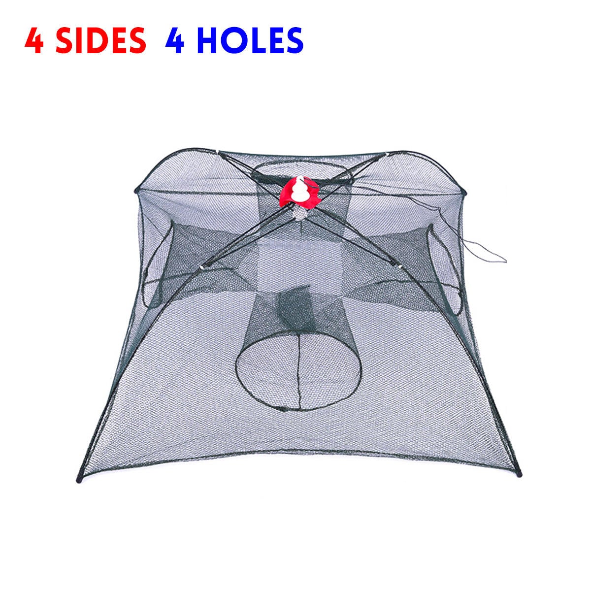 Fishing Bait Trap Fish Fishing Net Cast Dip Cage Crab Minnow Crawdad Shrimp Foldable