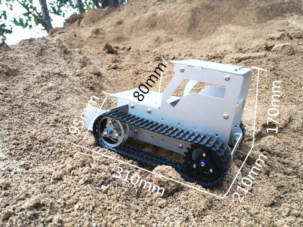 DIY C-3 Bulldozer Aluminous RC Robot Car Tank Chassis Base With Motor