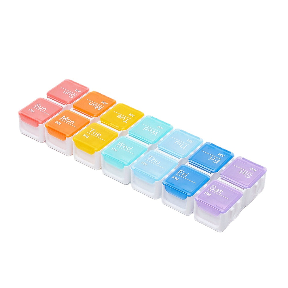 4/8/14 Grid Intelligent Pill Organizer Case with Electronic Timing Reminder