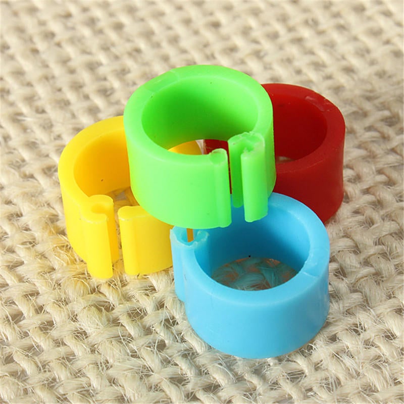 150Pcs Bird Leg Bands for Pigeon Parrot Finch Canary Hatch Poultry Pet Toys