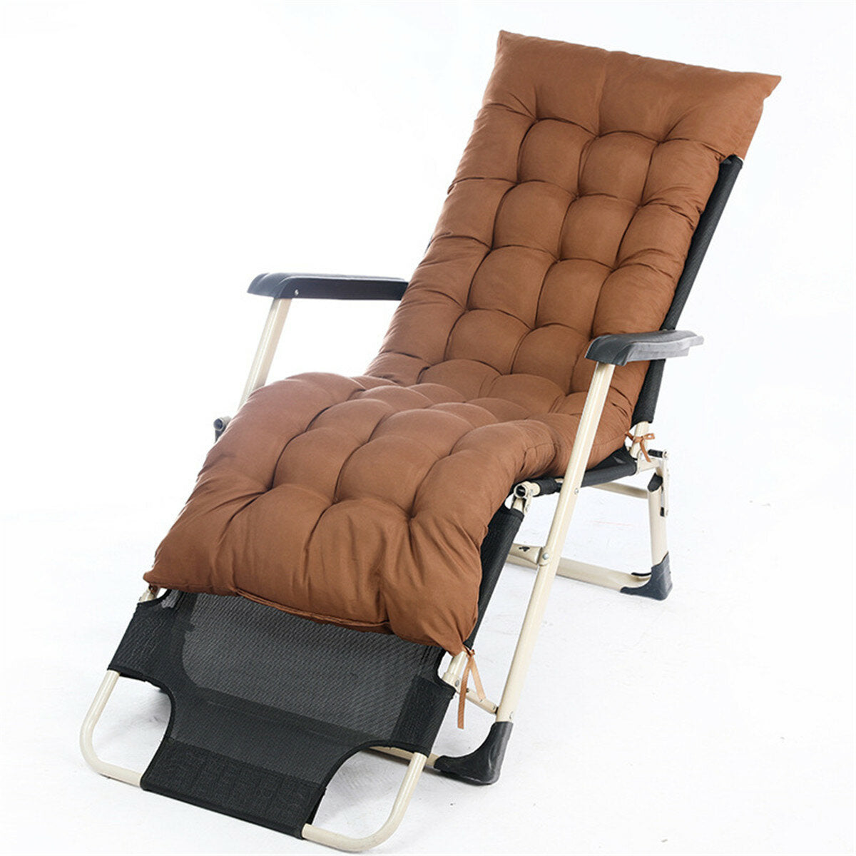 Folding Chaise Lounge Cushion Pad Rocking Recliner Break Chair Sofa Cushion