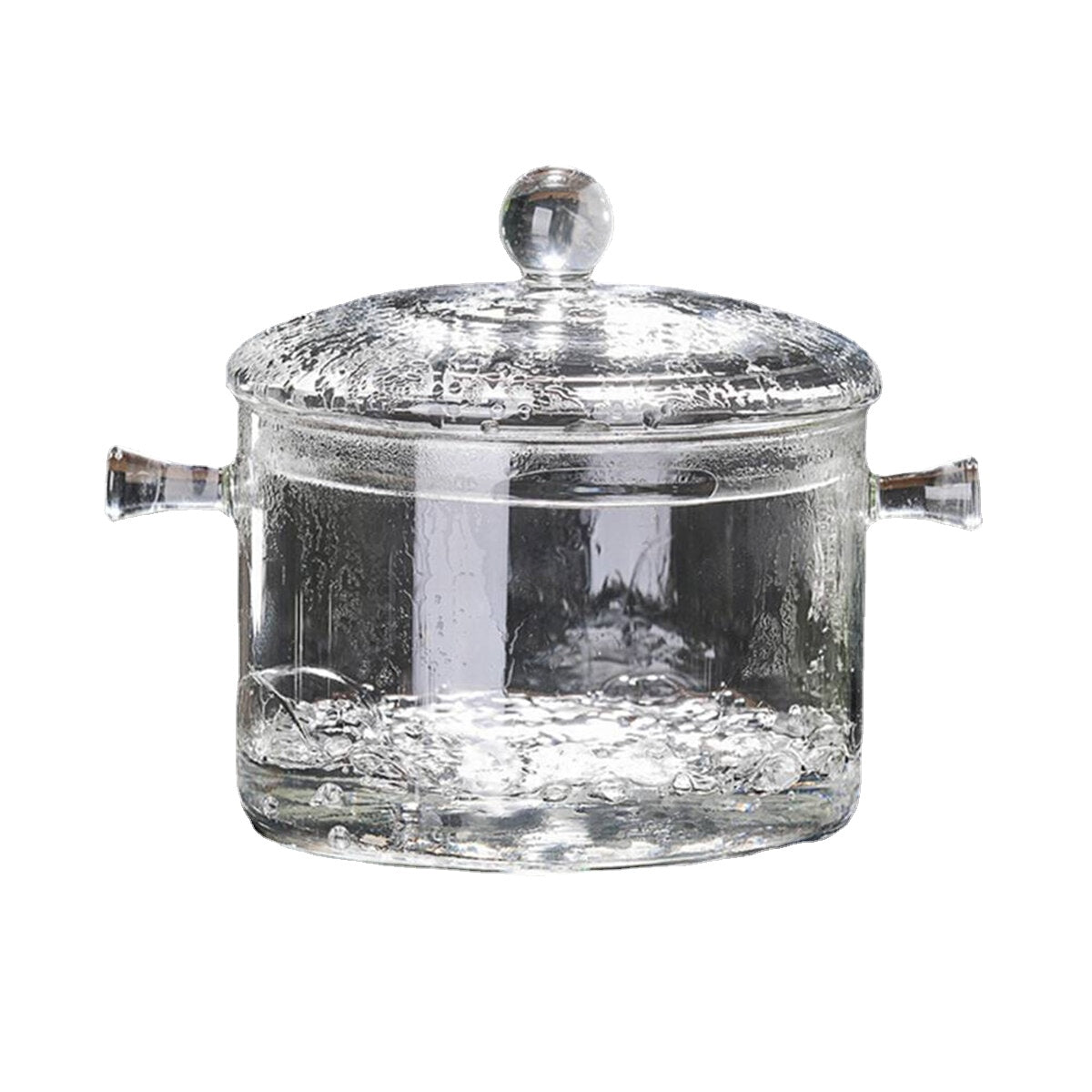 1.5/1.7L Resistant Clear Glass Cooker Pot Soup Heat Bowl Food Milk Cooker Tool Heating Kitchen Pot