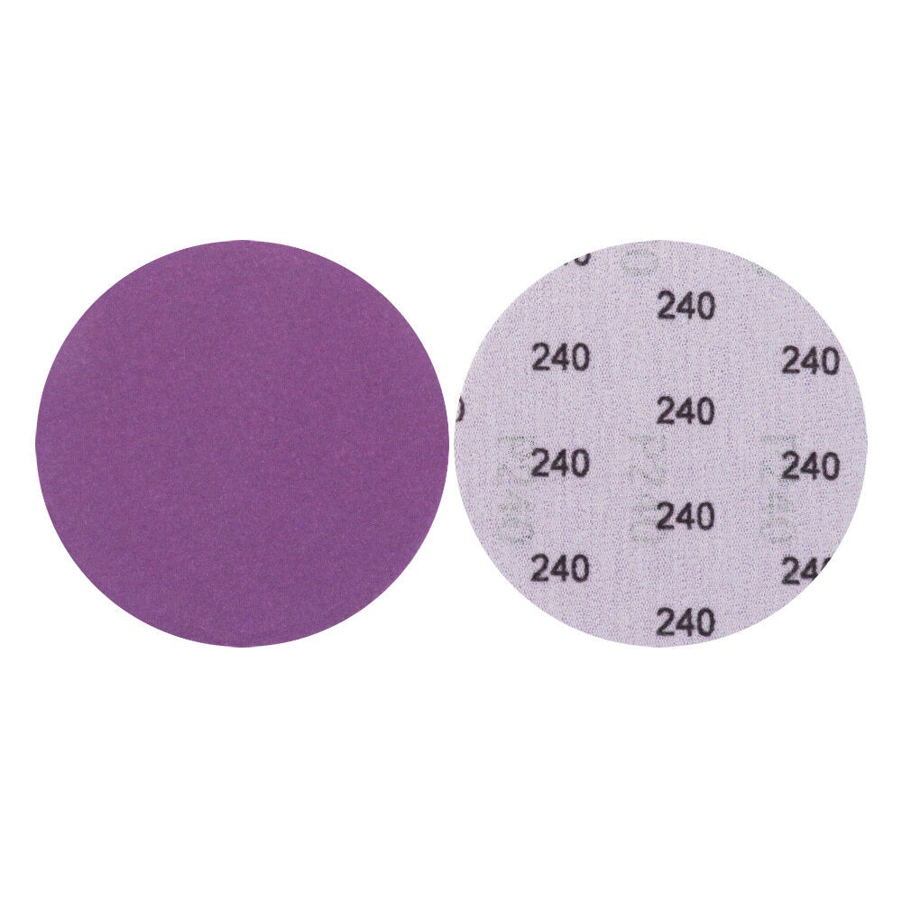 100pcs 4 Inch 100mm 80-3000 Grit Purple Sanding Disc Waterproof Hook Loop Sandpaper for Metal Wood Car Furniture Polishing