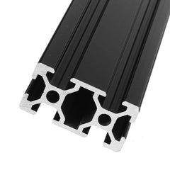 1000mm Length Black Anodized Dual T-Slot Aluminum Profiles Extrusion Frame for CNC