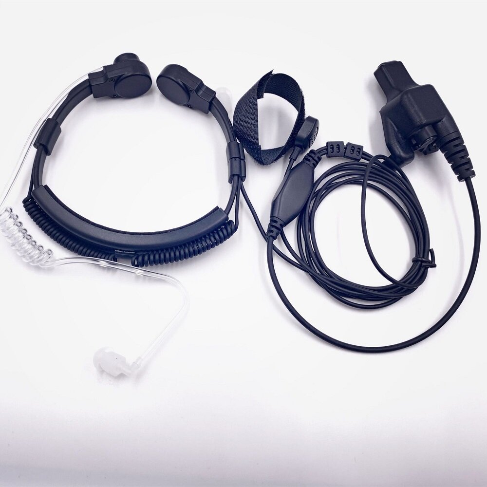 Adjustable Throat Mic Earphone Microphone Suitable for Motorola HT1000 XTS5000/2500/1500/GP900MTS2000 Throat Headphones