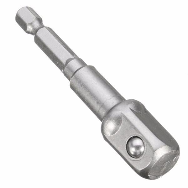 7pcs 1/4 Inch Hex Shank Square Drive Socket Adapter Magnetic Nut Driver Set