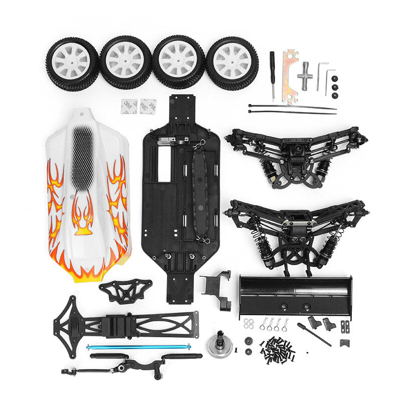 DIY Car Kit 2.4G 4WD 1/10 Scale RC Off Road Buggy Without Electronic Parts