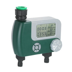 2 Outlets Programmable Hose Faucet Timer DIY Garden Irrigation Control Unit Electronic Digital LCD Irrigation Timer