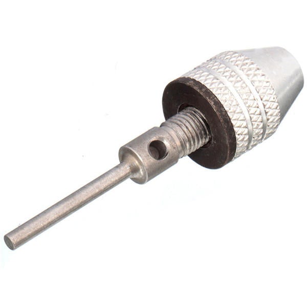 0.3-4mm Mini Keyless Drill Chuck Electric Grinder Adapter with 3mm Connecting Rod for Dremel