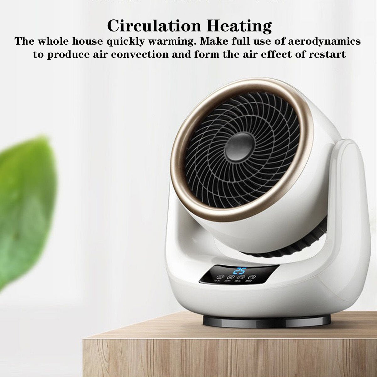 1500W Portable Electric Heater, 3-Mode Hot & Cold Fan for Home, Office, Dorm