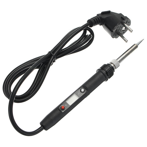 80W LCD Digital Thermostat Adjustable Lead Free Electric Soldering Iron Mini Soldering Station