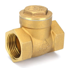 1/2" 2/3" 1" Brass Swing Check Valve Female NPT Threaded Durable Brass Construction Valves