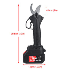 1000W 4 Speeds Electric Pruning Shears Garden Scissor Hedge Trimmer Black