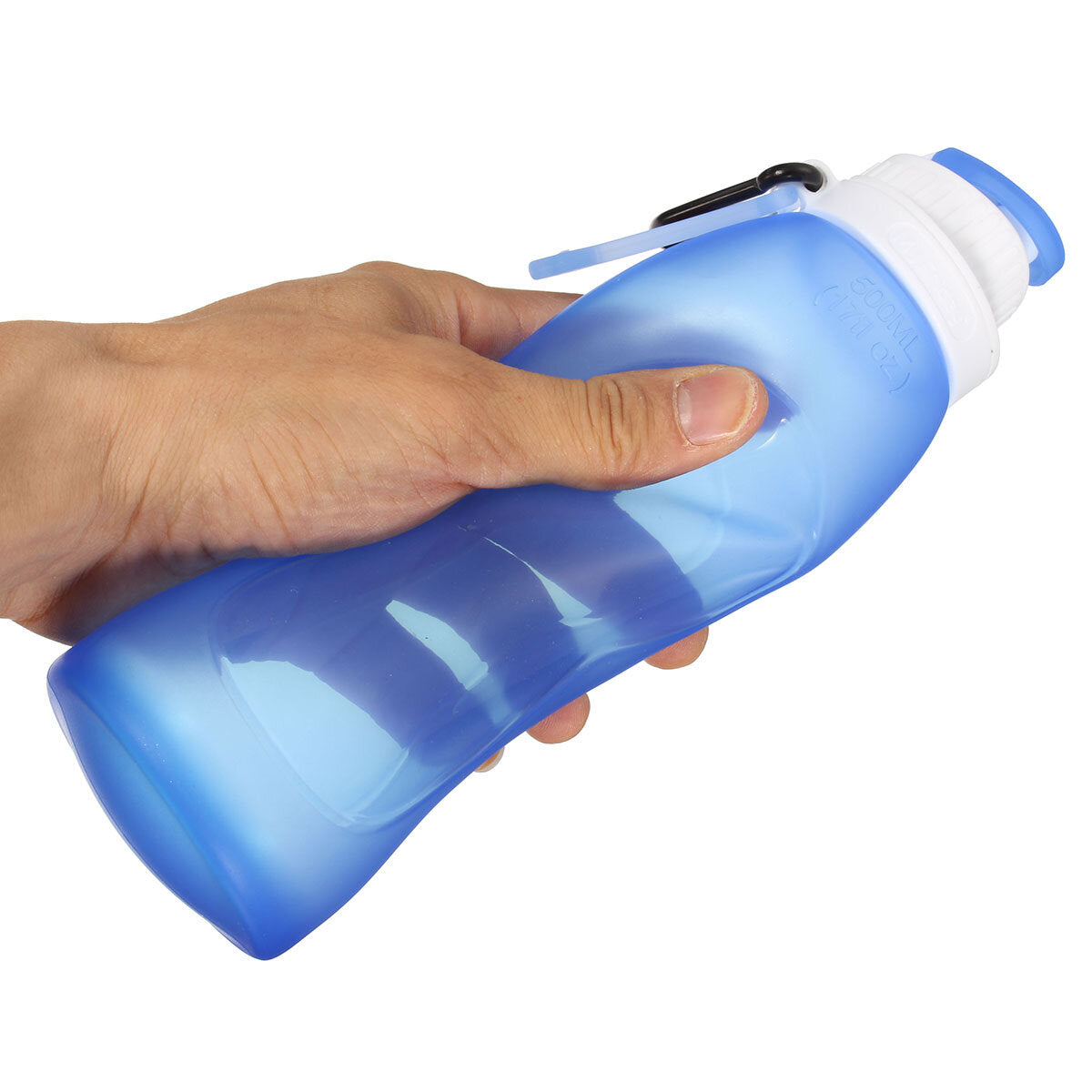 Foldable Water Bottle Silicone BPA Free Kettle Drinking Bottle Outdoor Travel Running Hiking Cycling