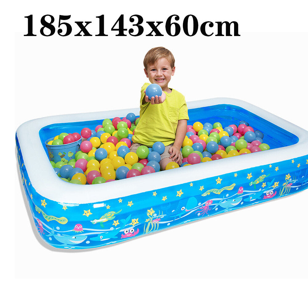 Inflatable Swimming Pool Kids Adult Yard Garden Family Party Outdoor Indoor Playing Inflatable Bathtub