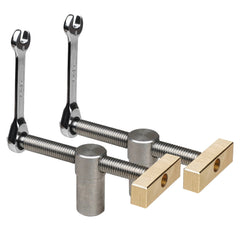 Woodworking Table Vice Clamp Set with Brass & Stainless Steel Ratchet