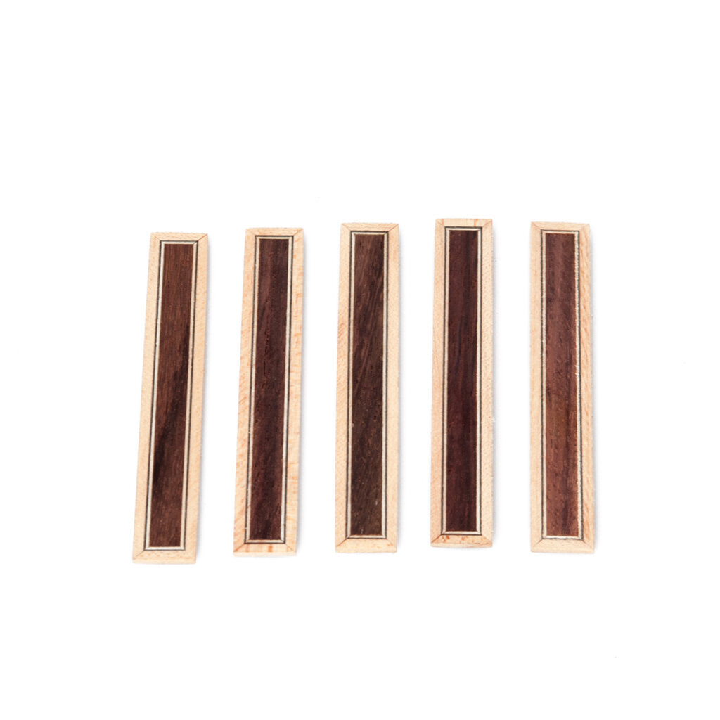 5 PCS Classical Guitar Bridge Tie Blocks Inlay Rosewood Wood Frame Series Guitar Parts Accessories