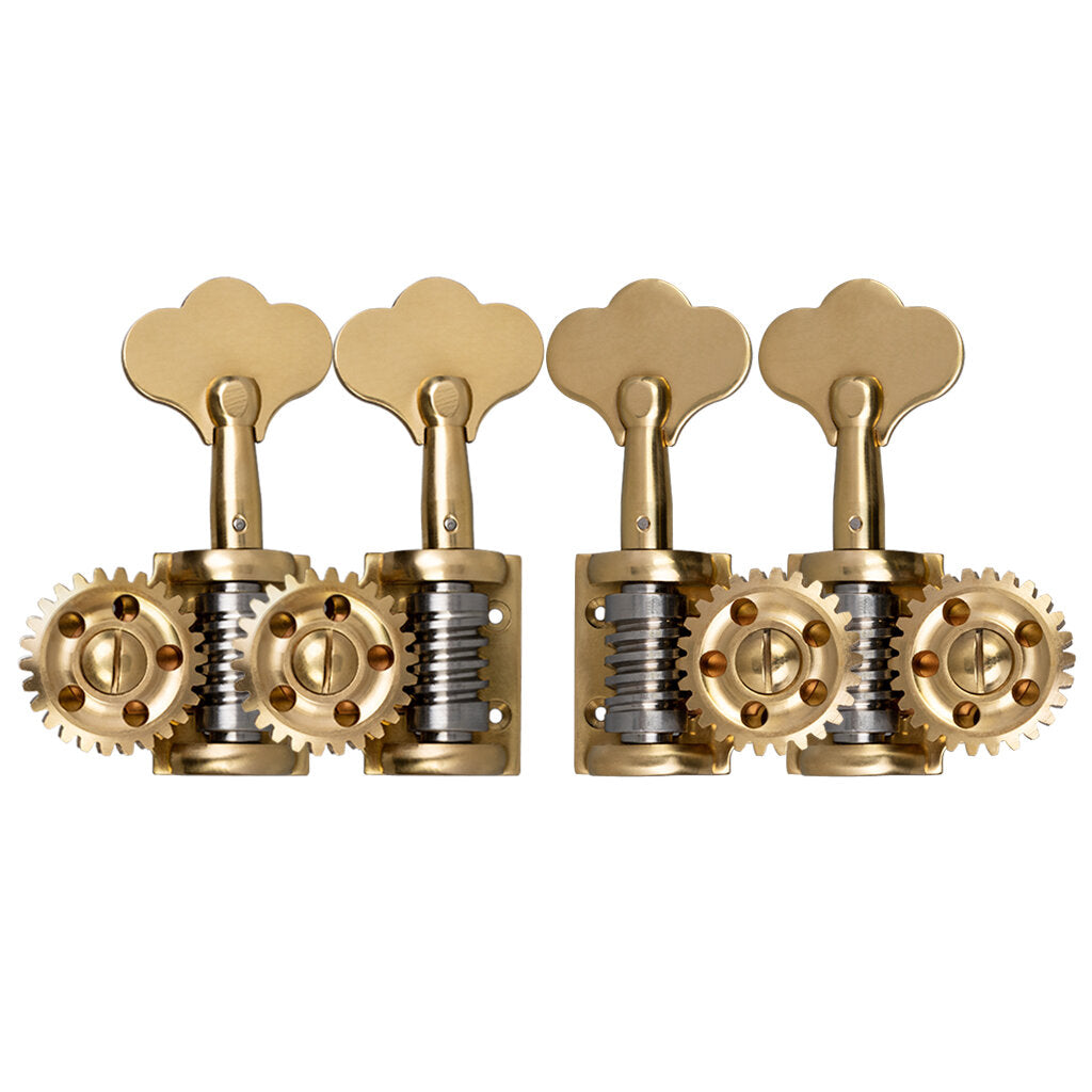 4PCS/1 Set German Style 3/4 4/4 Double Bass Tuners Single Machine Head Deluxe Upright Bass Head