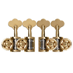 4PCS/1 Set German Style 3/4 4/4 Double Bass Tuners Single Machine Head Deluxe Upright Bass Head