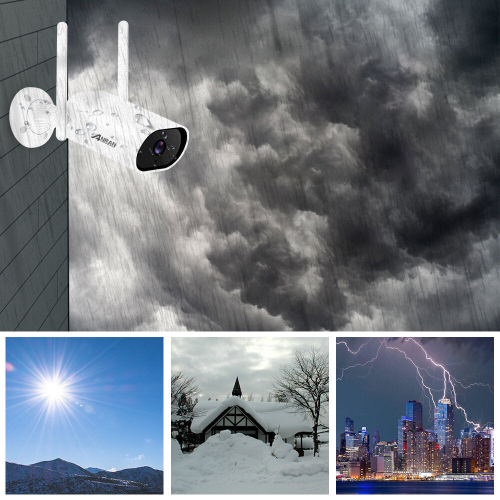 1080P WIFI Home Security Camera Outdoor Wireless Surveillance Camera with Motion Detecting IP66 Waterproof 65ft Night Vision