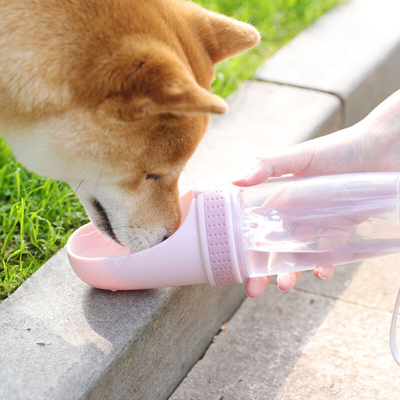 Pet Water Cups 350ML Accompanying Drinking Fountain-Blue/Green/Grey/White/Pink