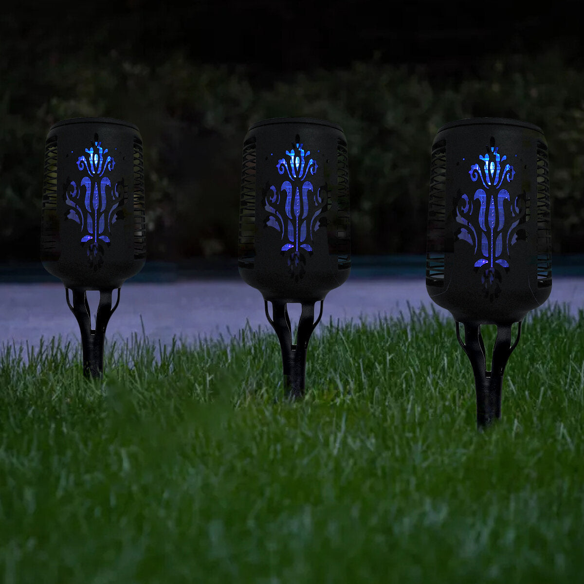 Solar Mosquito Lamp Purple Light ABS Waterproof Outdoor Garden Lawn Lighting
