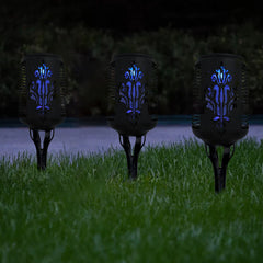 Solar Mosquito Lamp Purple Light ABS Waterproof Outdoor Garden Lawn Lighting