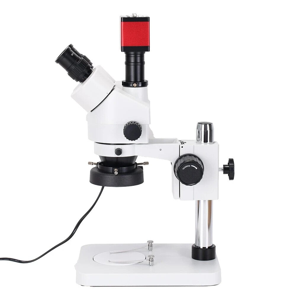 Efix 0.7-45X 13MP Trinocular Stereo Soldering Microscope Stand Lens Digital Camera for Repair Mobile Phone Tools Kits