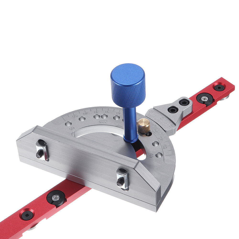 Suitable for Dewei HaiWei Miter Gauge System 450mm 0-90 Degree Angle with 600/800mm Aluminum Alloy Fence and Stop Sawing Assembly Ruler for Table Saw Router