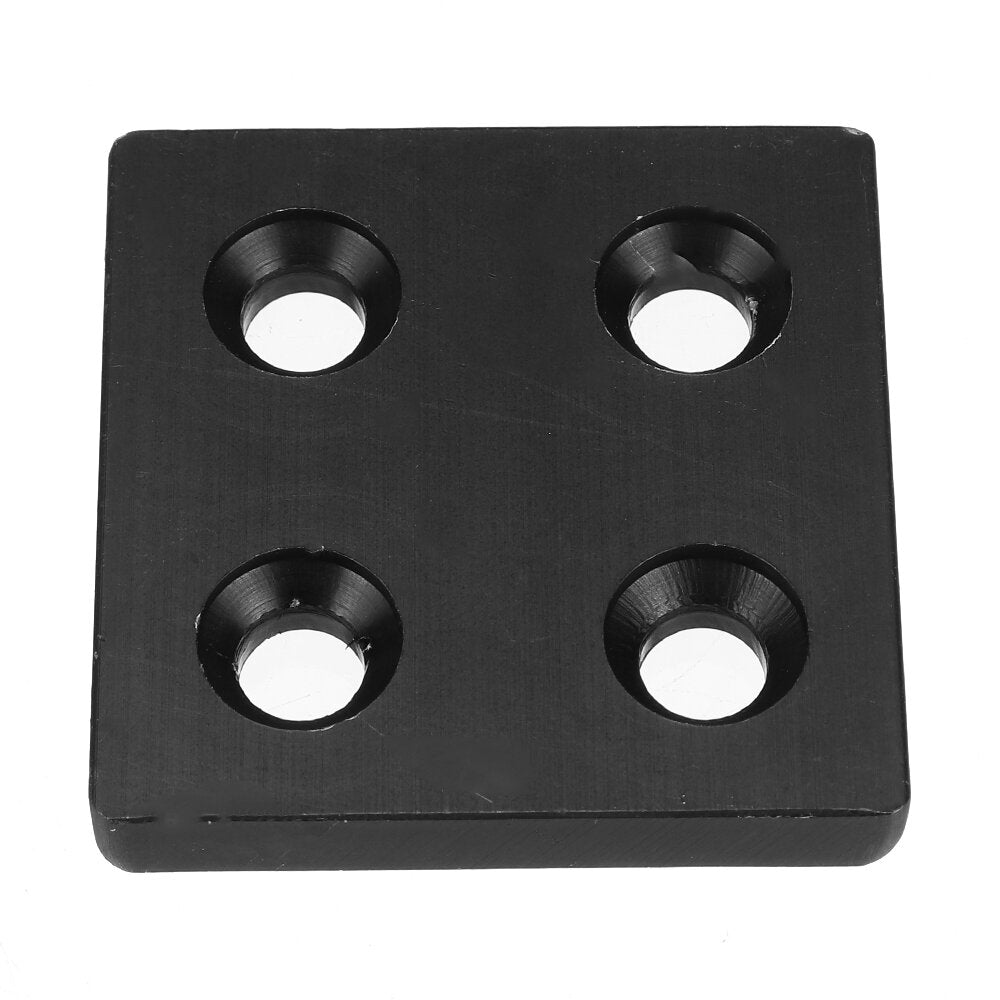 2Pcs 4040 Aluminum Profile End Cap Cover Plate Single/Double Holes 40*40 Double Slot Metal Cover For Aluminum Profiles