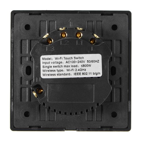 AC 100-240V 10A WiFi Smart Home Switch Wall Light Touch EU 86 Type Switch Panel App Control For Amazon Alexa Google Home EWelink