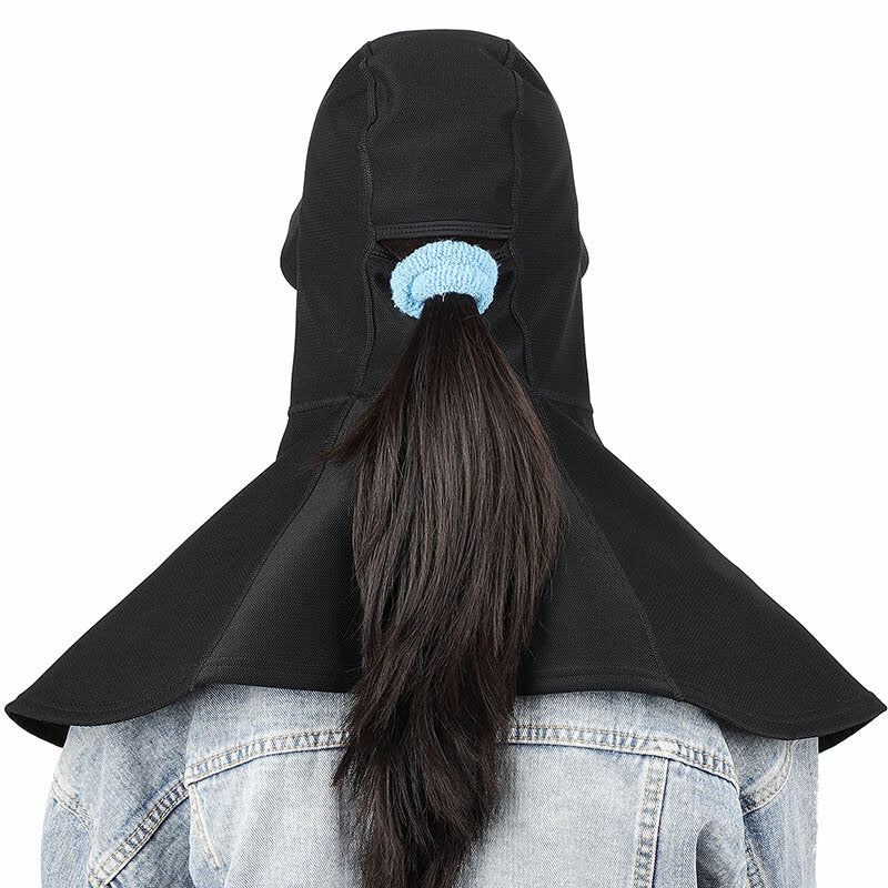 Winter Big Brim Headgear Motorcycle Cycling Balaclava Hood Warm Fleece Windproof Ski Fishing Women Men Bike Hat Cap