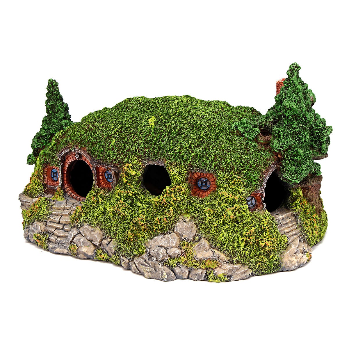 Aquarium Ornament Dwarf House Fish Tank Landscape Hiding Cave Decorations