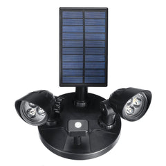 6 LED Solar PIR Motion Sensor Flood Spot Light Wall Garden Rotating