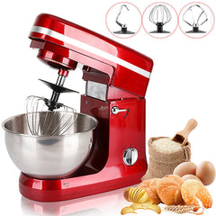 1000W 5L Multi-functional Electric Food Stand Blender Mixer Kneading Dough Machine 6 Speed Tilt-Head Stainless Steel Table Egg Beater