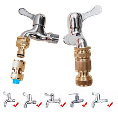 Brass Hose Tap Connector 4/6 Washing Machine Garden Irrigation Watering Fittings Kitchen Faucet Accessories