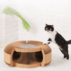 Cat Scratcher Assembly DIY Corrugated Cardboard Cat Scratcher Toy