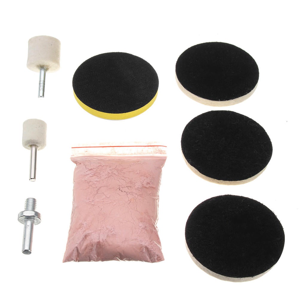 8pcs 120g Cerium Oxide Glass Polishing Powder Kit For Deep Scratch Remover