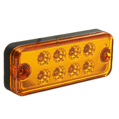 12V 24V Traffic Light Grille LED Warning Light Truck Trailers Amber Color Lamp