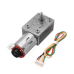 DC 12V 30RPM High torque Turbo Encoder Motor Worm Geared Motor Reducer Motor