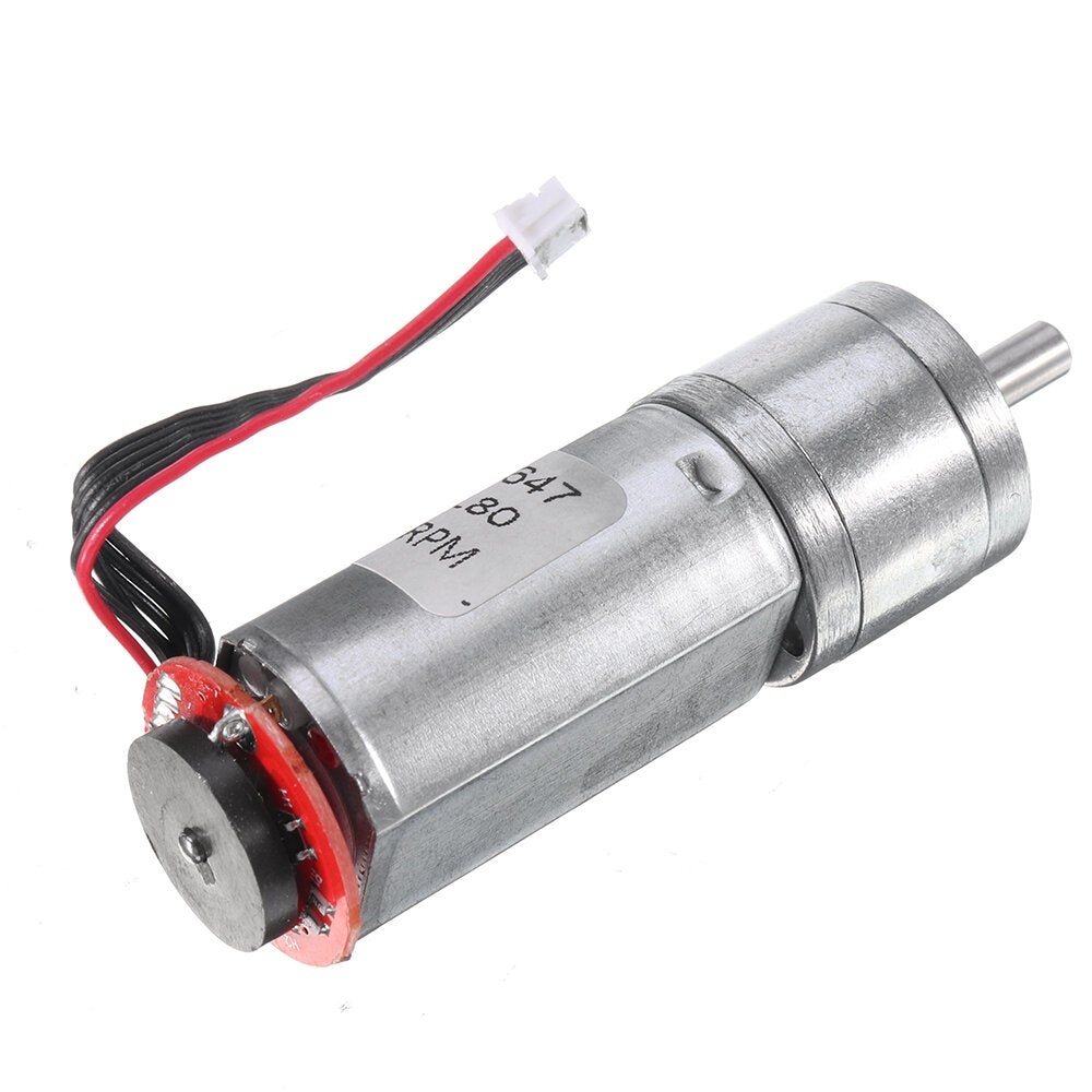 DC 12V 150rpm Gear Reduction Motor with Encoder Speed Dial Reducer Motor