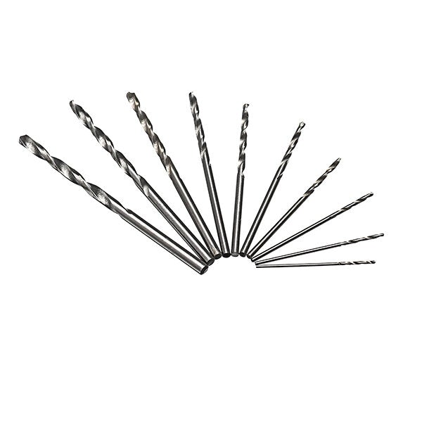 0.6-3.0mm Mini Hand Drill With 10pcs 0.8-3mm Twist Drill Bits Set Wood Bodhi Plastic Drilling Tool