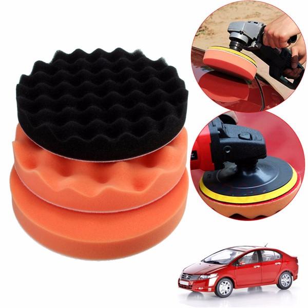 180mm Flat/Wave Sponge Polishing Waxing Buffing Pad Abrasive Tool