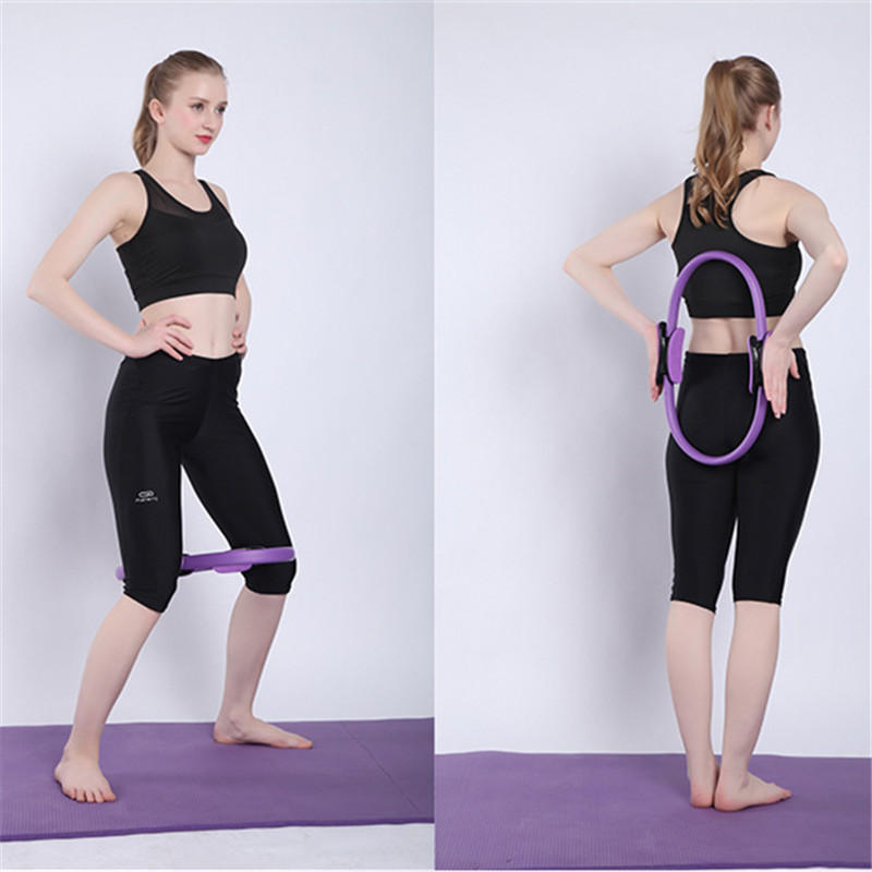Dual Grip Yoga Pilates Ring Legs Arms Waist Slimming Body Building Magic Circle Fitness Exercise Yoga Tools