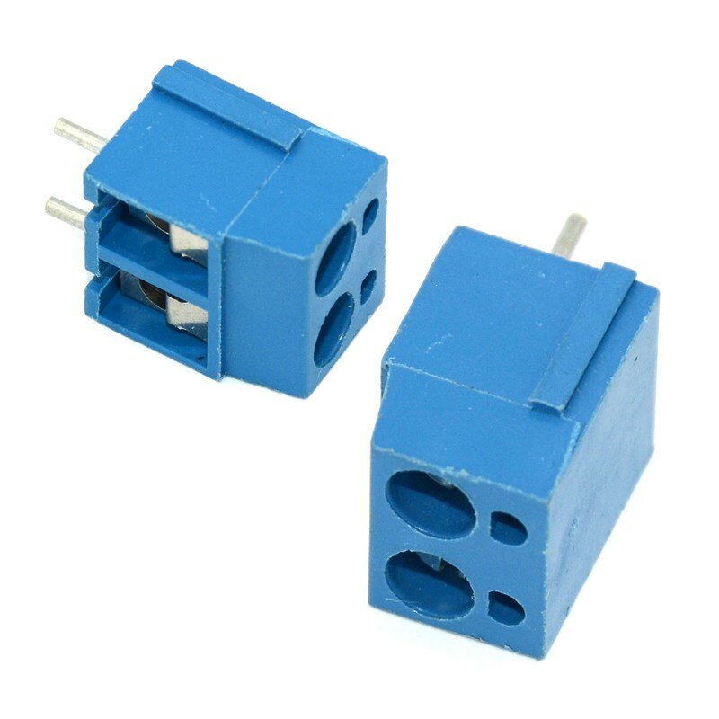 100pcs 2Pin 3pin 4Pin Wire Terminal Copper 5mm Pitch PCB Screw Terminal Block Connectors 300V 16A