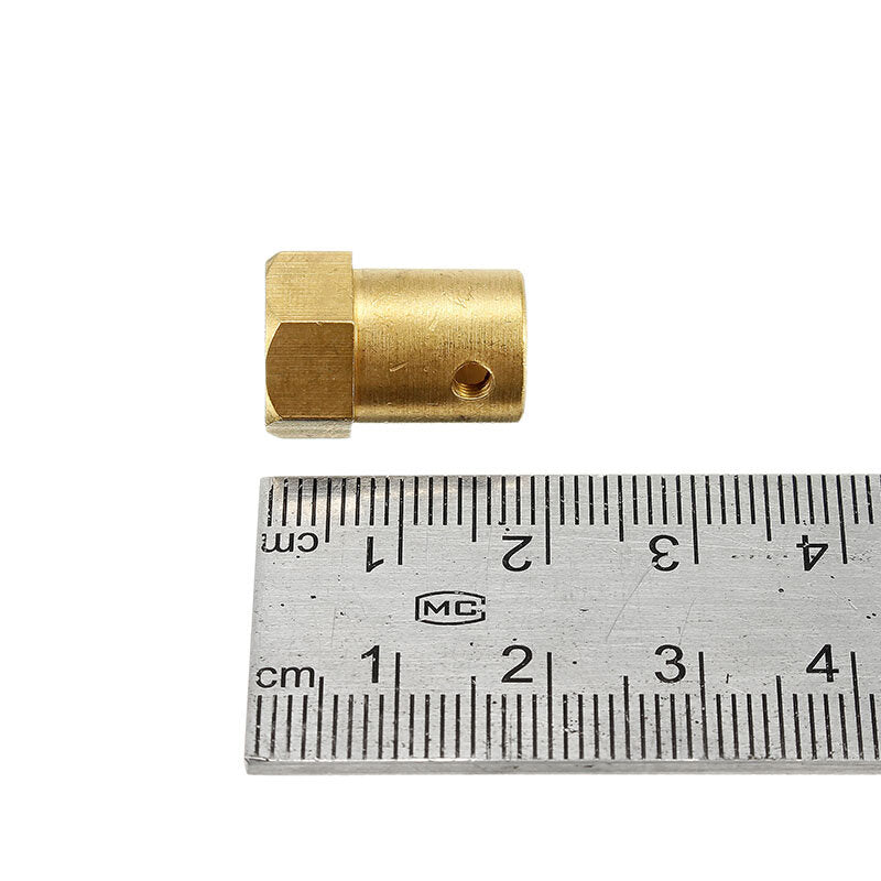 3mm 4mm 5mm 6mm 7mm Hexagonal Copper Coupling Coupler for Robot Car Wheel