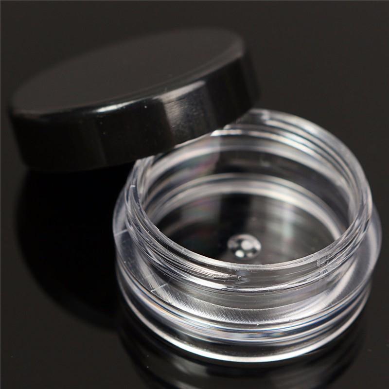 Portable Cosmetic Empty Jar Pot Mini Round shaped Eyeshadow Makeup Face Cream Container