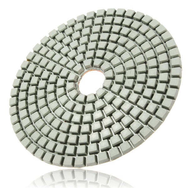 15pcs 4 Inch Polishing Pads Set 50-6000 Grit Wet Dry Diamond Polishing Pads with Self-Adhesive Disc