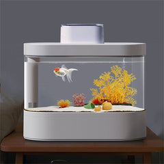 Artificial Plastic Aquarium Decoration Set Fish Tank Plant Fish Tank Ceramic Pot Underwater Ornament
